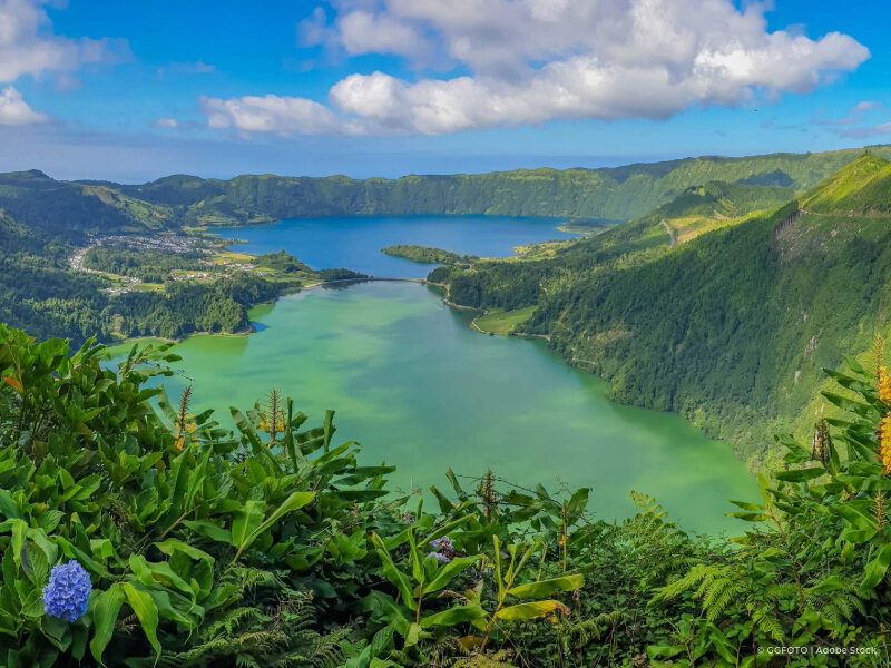 Azores landscape in Sao Miguel