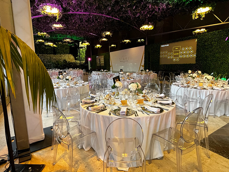 Decoration of a venue for an event